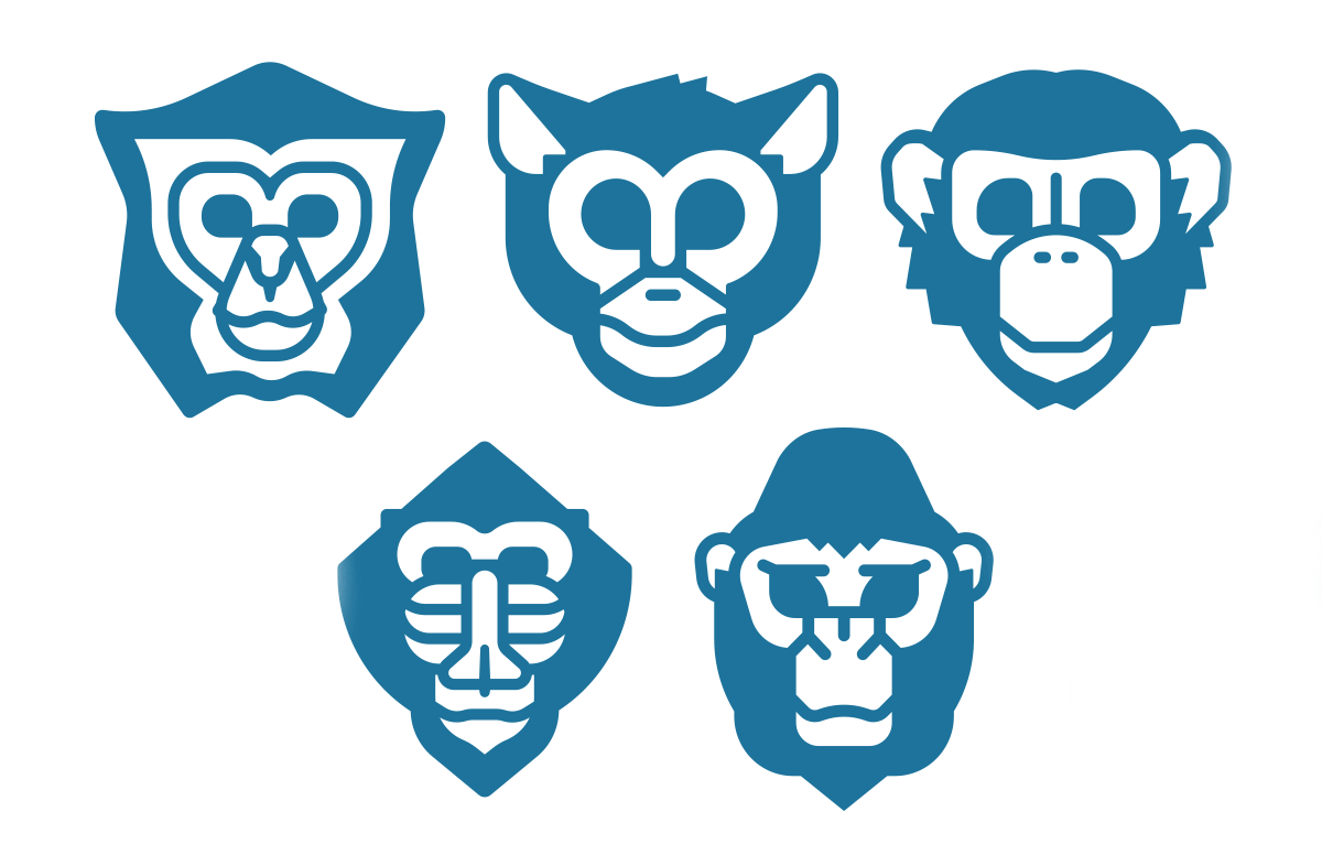 Kong Academy ape icons