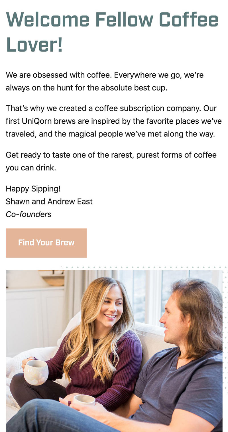 About Page - UniQorn Coffee
