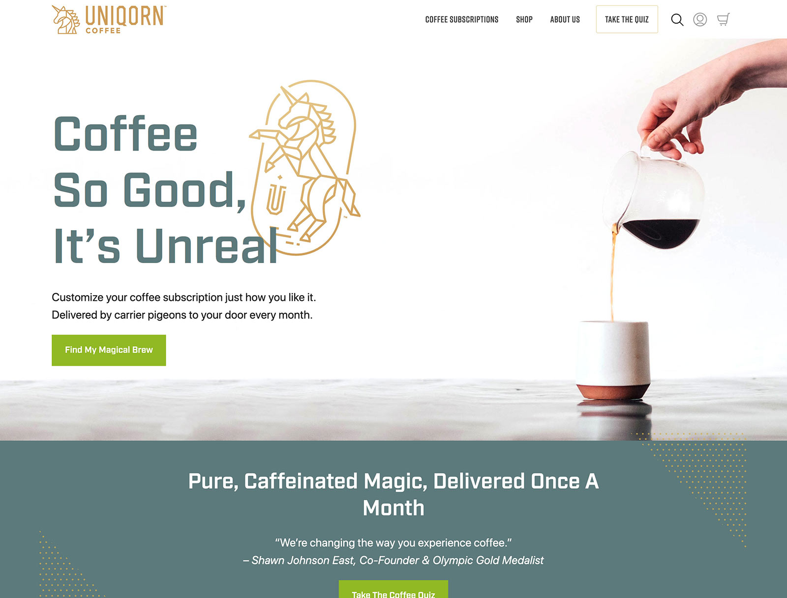 Home Page - UniQorn Coffee