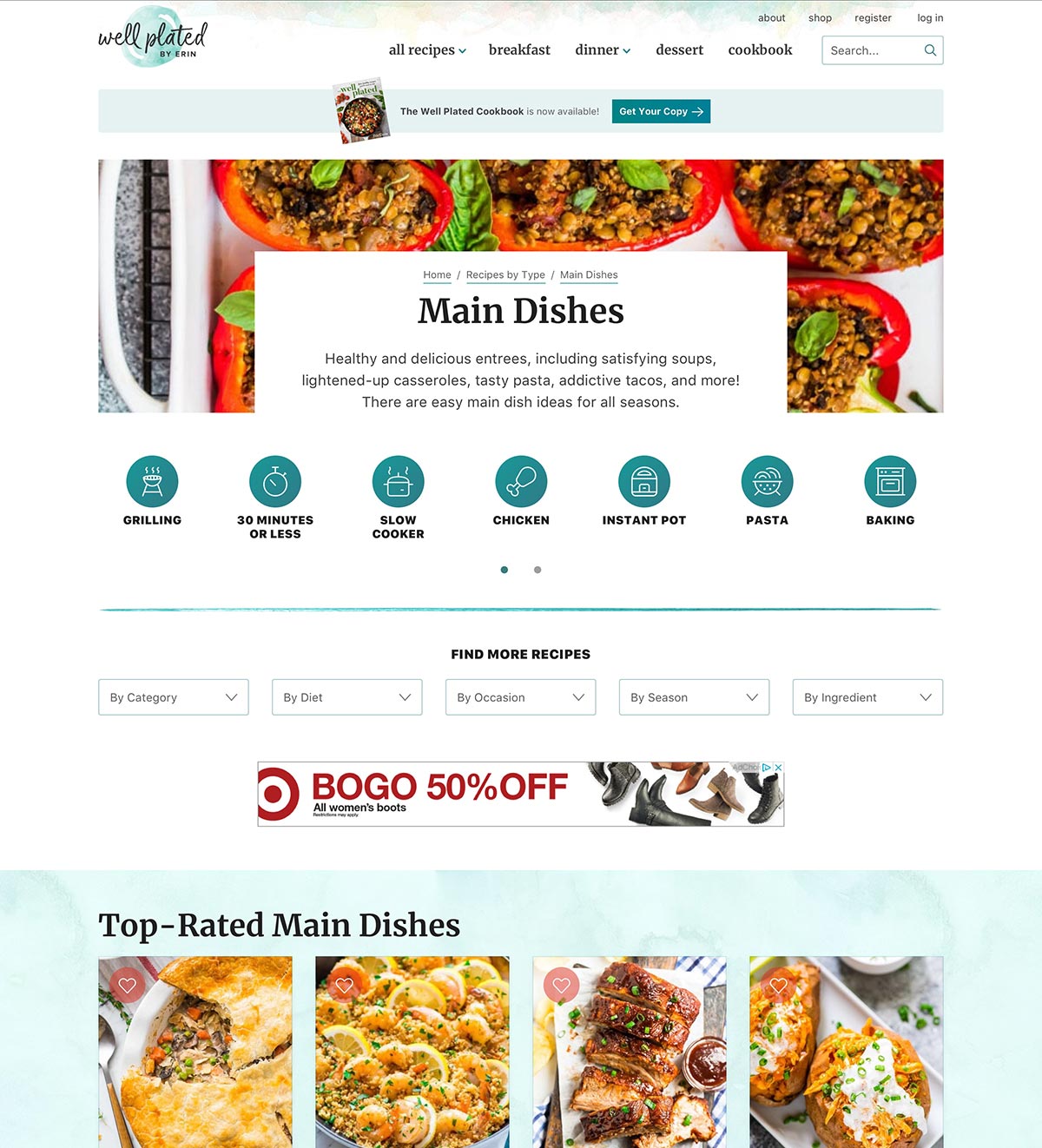 Well Plated category page design